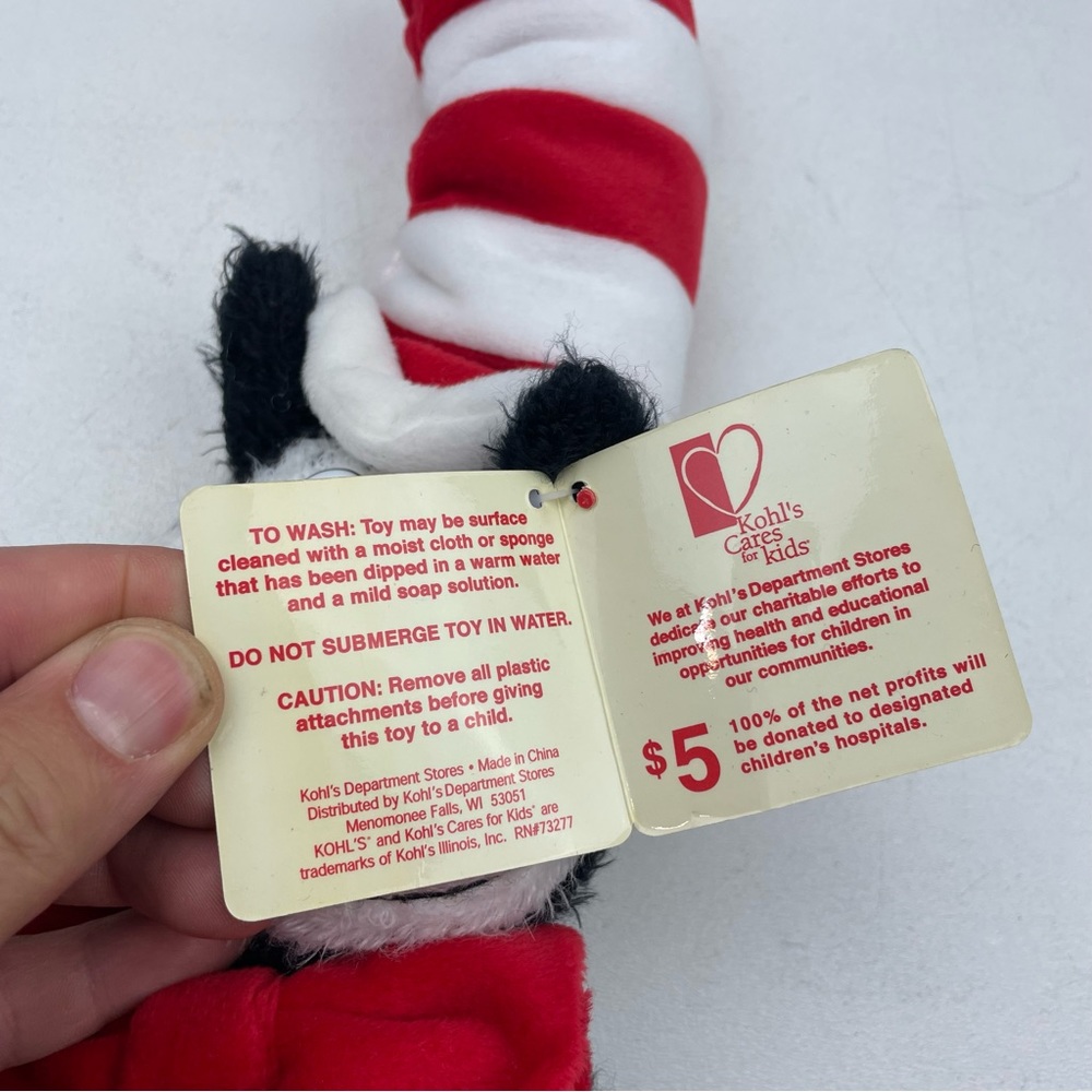 Dr. Seuss Cat In The Hat 2003 Kohl's Cares For Kids 22" Plush Stuffed Animal-Tag - Picture 4 of 9